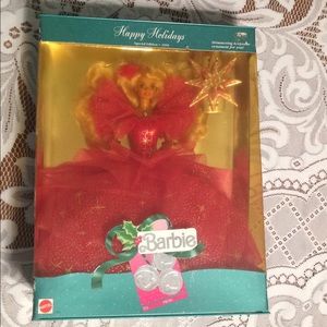 NIB 1990 Happy Holidays Barbie